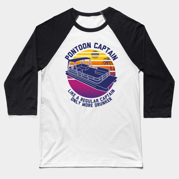 Pontoon captain vintage Baseball T-Shirt by guyfawkes.art